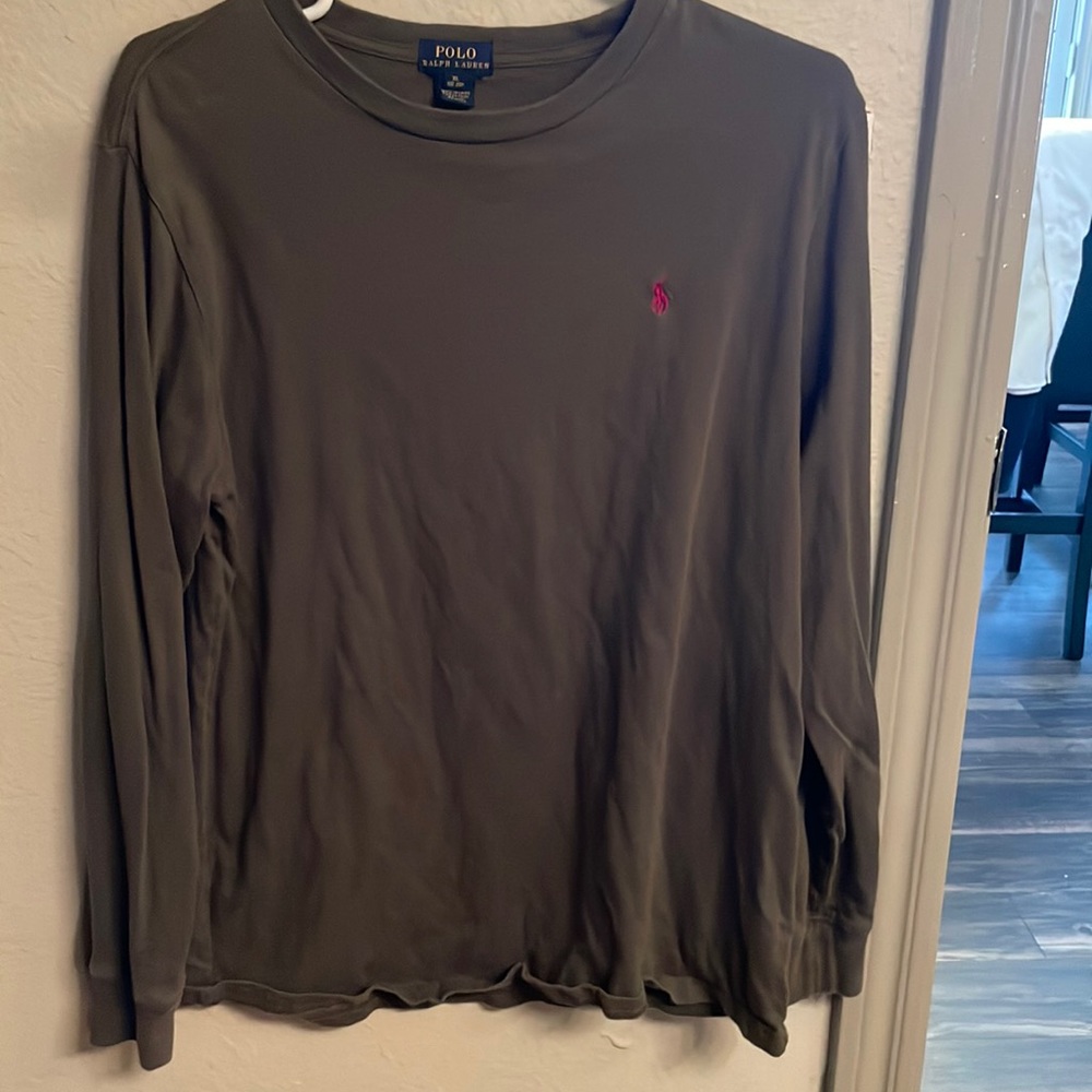 Polo Ralph Lauren Olive Green Long Sleeve T-Shirt